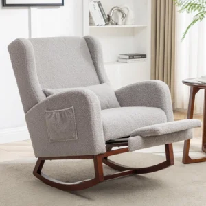 Nursery Rocking Chair with Foot Rest