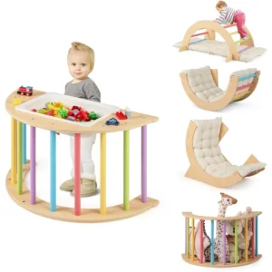 Wooden Arch Climber with Cushion