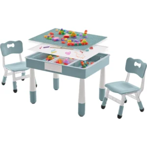 Kids Table and Chair Set with Storage